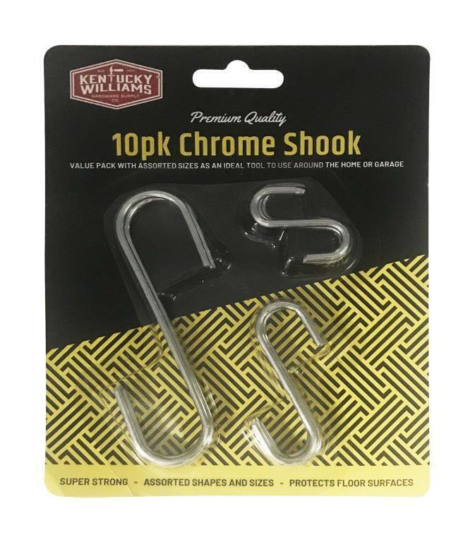 Kentucky williams Hooks 10Pcs Small Chrome S Shape Hooks Heavy Duty Hang Kitchen Hanging Storage Garden