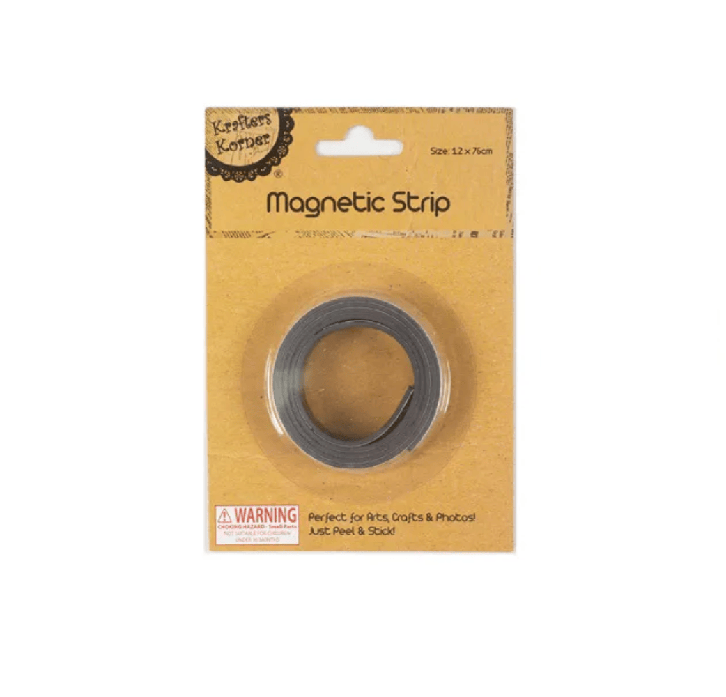 Krafters Korner 76cm Strong Magnetic Magnet Self Adhesive Roll Tape Rubber Strip Craft Photo Art