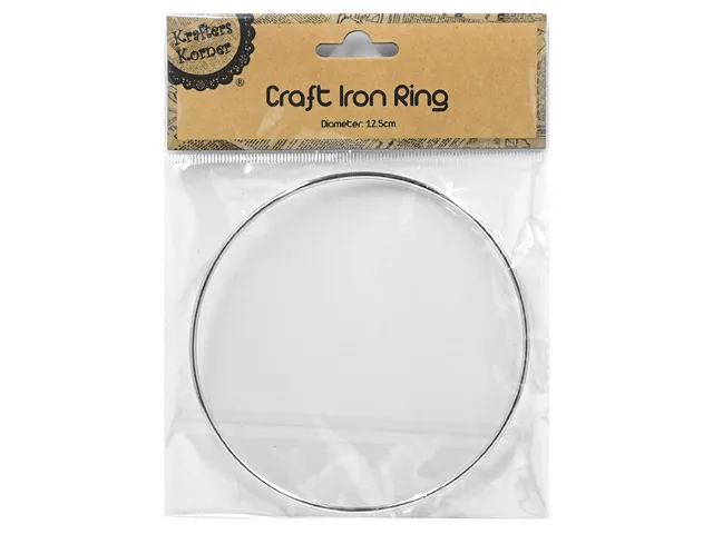 Krafters Korner Home & Garden > Hobbies > Arts & Crafts 12.5cm Diameter Craft Iron Ring Macrame Metal Hoop Floral Wreath Dream Catcher