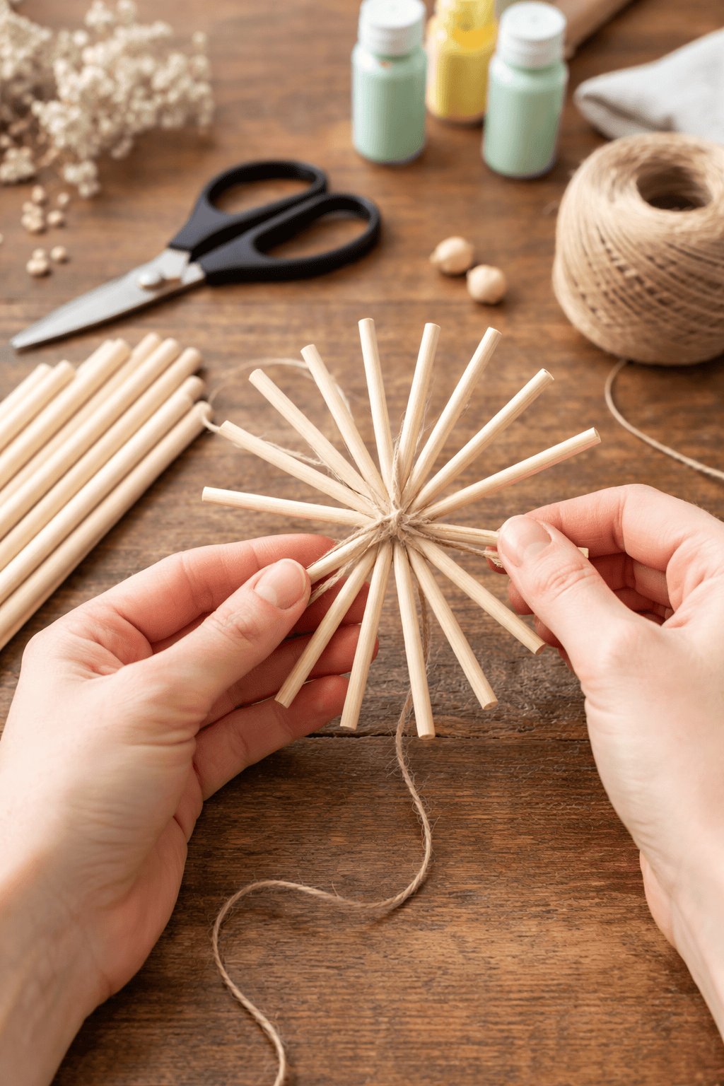 Krafters Korner Home & Garden > Hobbies > Arts & Crafts 25Pk 148x5mm Dowels Natural Wooden Art Crafts DIY Wood Stick Hooby Scrapbooking