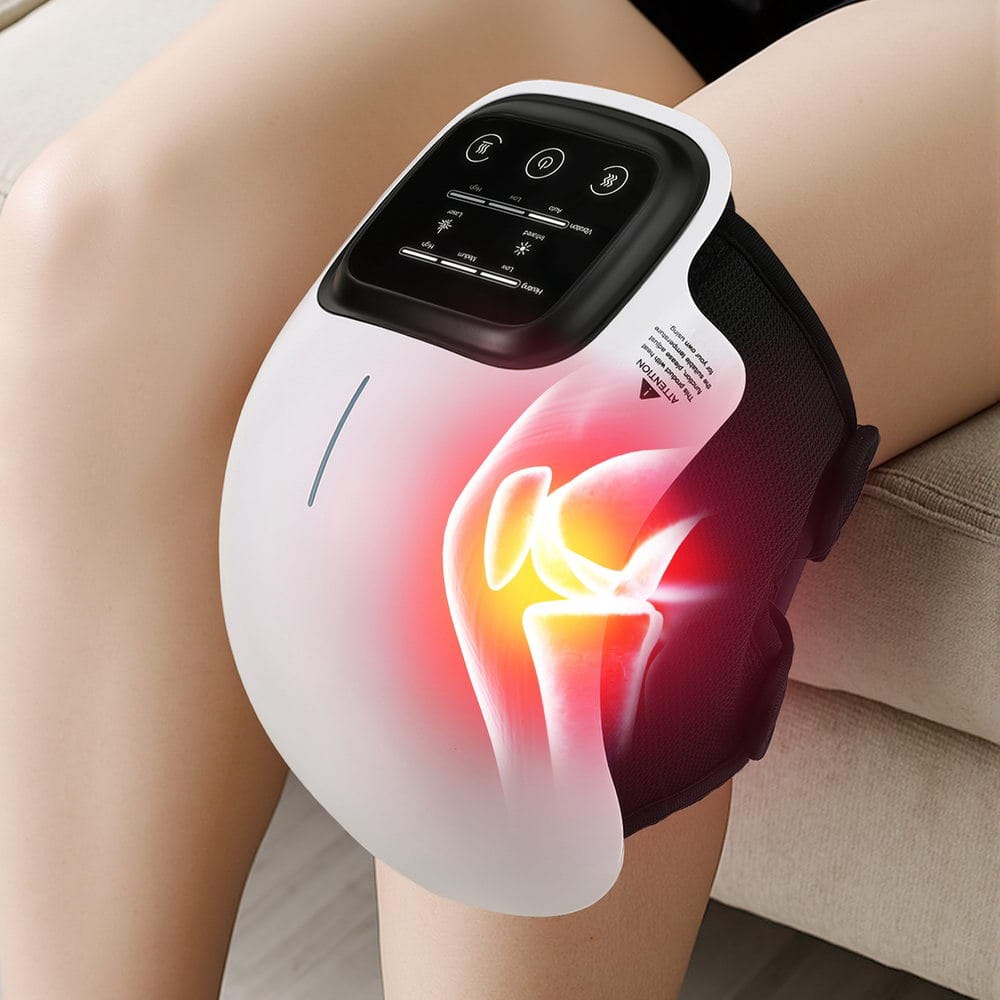 Livemor Health & Beauty > Massage & Relaxation > Massagers Livemor Knee Massager Vibration Infrared Heating Therapy Machine Elbow