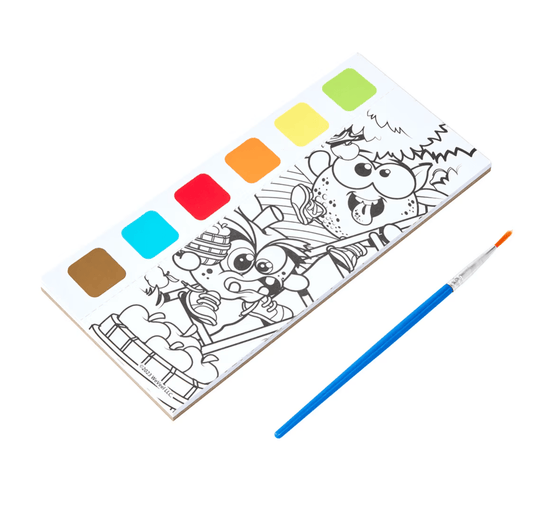Scentos 10 Sheets Scentos Scented Watercolour Paint Brush Craft School Fruit Farm