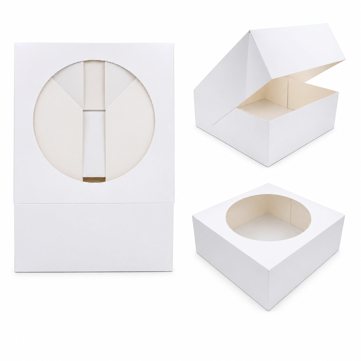 Spice Kitchen Cake box Cake Boxes Cupcake White Box With window Birthday Party Food Grade 9"