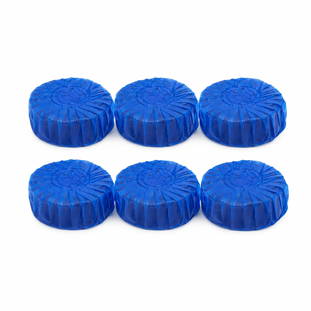 Squeacky Clean 6PCS Toilet Deodoriser Blocks Foaming Bowl Cleaner Freshener Automatic Flushing