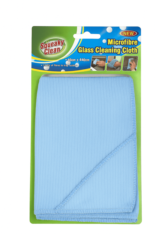 Squeaky clean Blue Premium Microfibre Cleaning Cloth Kitchen Glass Car Window Dish Washing Towel