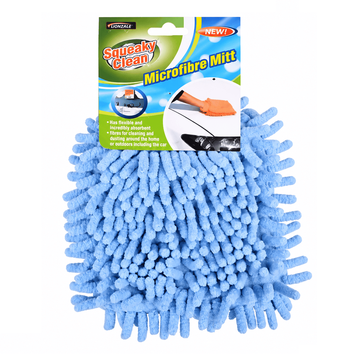 Squeaky Clean Cleaning Gloves Blue Microfiber Cleaning Hand Glove Scratch Car Household Washing Wash Mitt Super