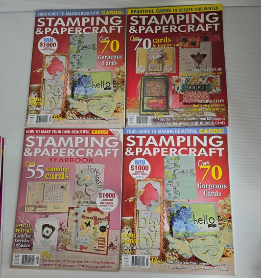 Stamping & Papercraft 22x Stamping and Papercraft Magazine Crafts Paper Cards Scrapbooking Mixed Vol