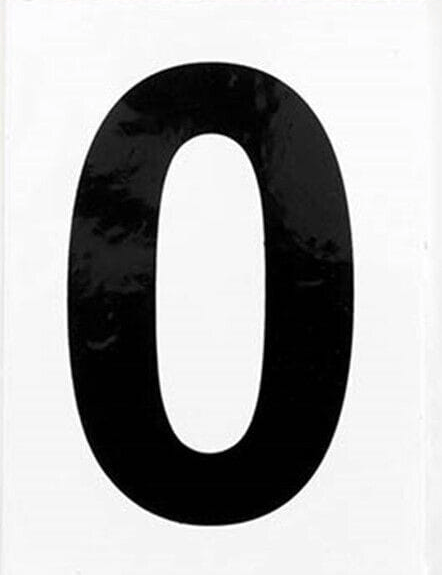Stuk Decal 0 Number Sticker Self Adhesive House Door Address Letter Box Sign Decal White No