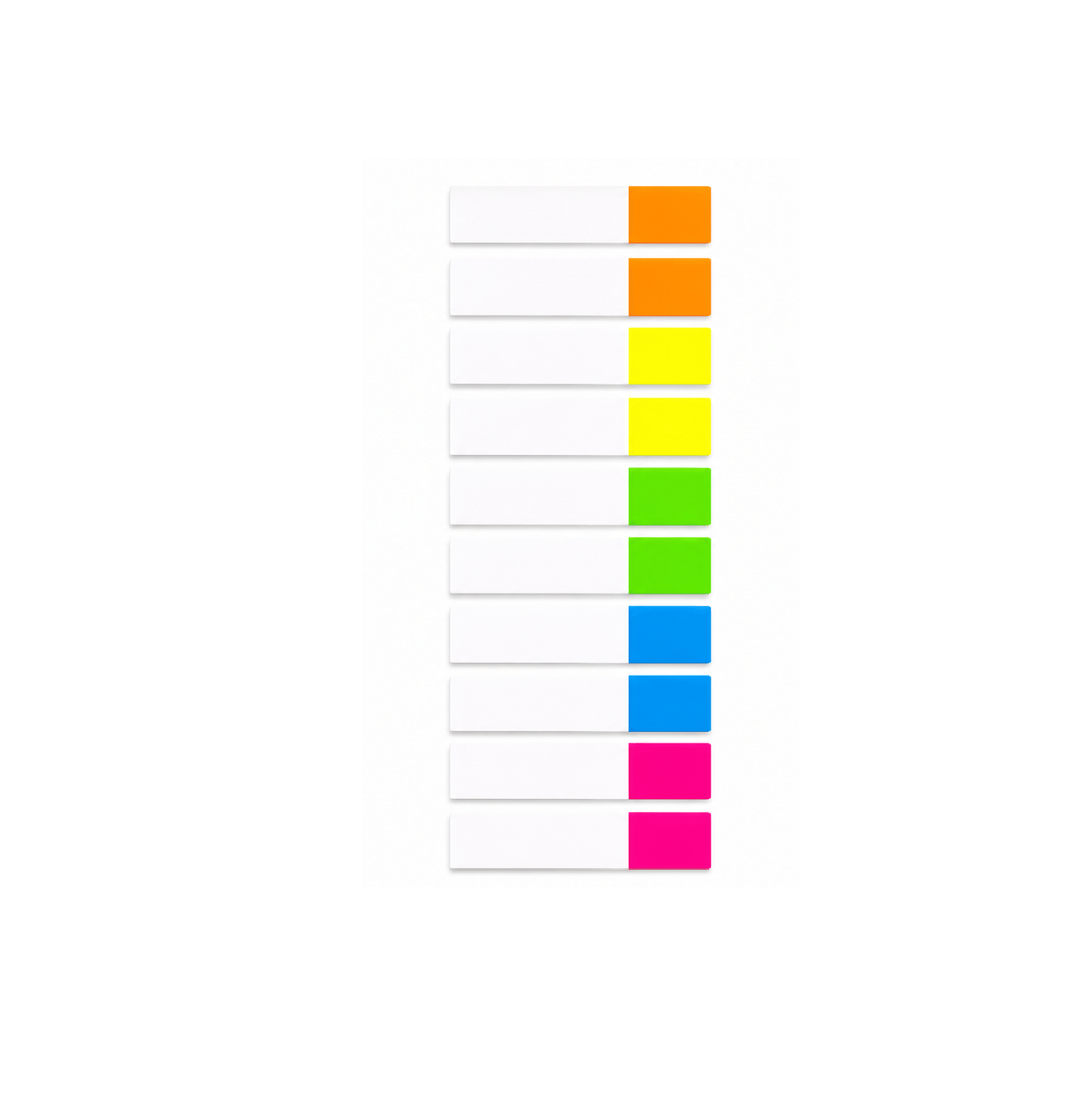 Stuk Sticker labels D3 200x Sticky Flags Note 5 Colours Indexing Filing Office School Home 45x12mm