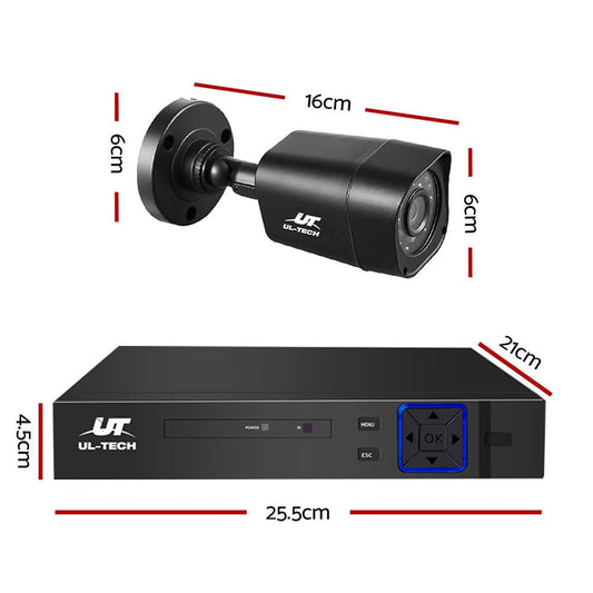 UL-Tech Electronics > Business & Home Security > Security Cameras & Accessories UL-tech CCTV Security System 4CH DVR 4 Cameras 1080p