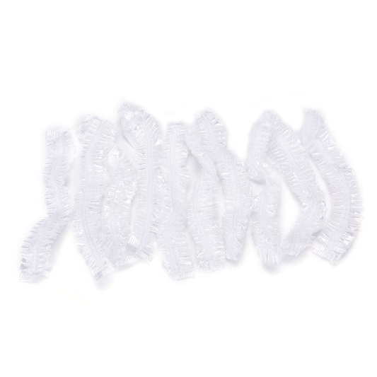 Unbranded 10 Pcs Disposable Non Woven Hotel Hair Net Beauty Caps Hats Travel Stretch