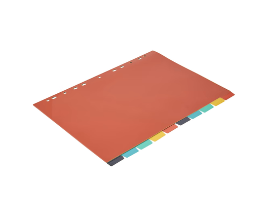 Unbranded 10 Tab Bright Dividers A4 file dividers indices document Organizer Office