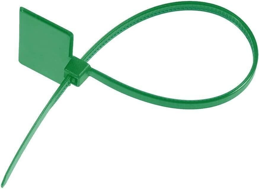 Unbranded 100Pcs Zip Green Ties Write On Ethernet RJ45 Wire Power Cable Label Mark Tag