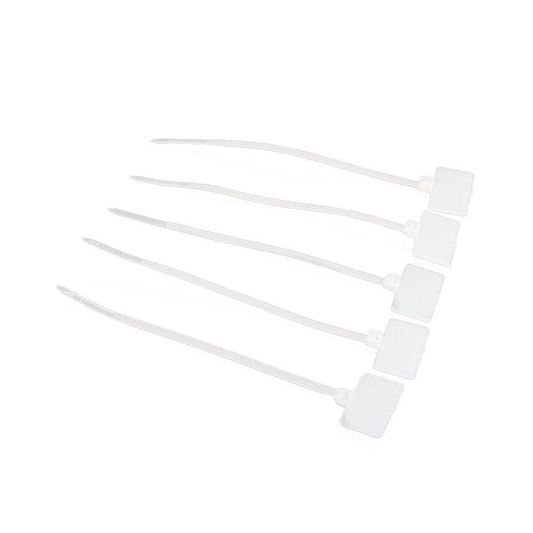 Unbranded 100Pcs Zip Ties Write On Ethernet RJ45 RJ12 Wire Power Cable Label Mark Tag