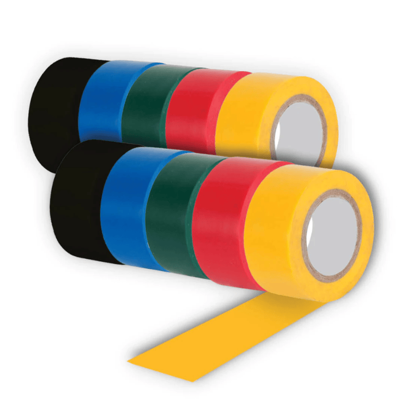 Unbranded 10Pcs Electrical Tapes 19mmx3M PVC Insulation Repair Wire Seal Durable Strong