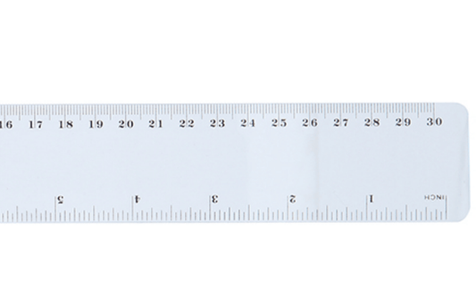 Unbranded 30cm Plastic Ruler School 12Inch Stationery Office