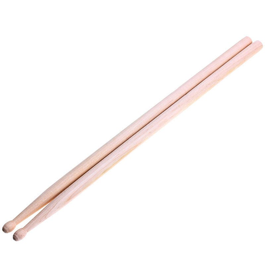 Unbranded 4 Pair 7A Maple Wood Lightweight Endearing Music Oval Tip Drumsticks Drum Sticks
