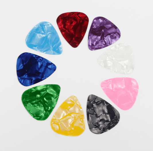 Unbranded 40x Multicolor Celluloid Acoustic Electric Guitar Picks Plectrums Thin 0.46mm