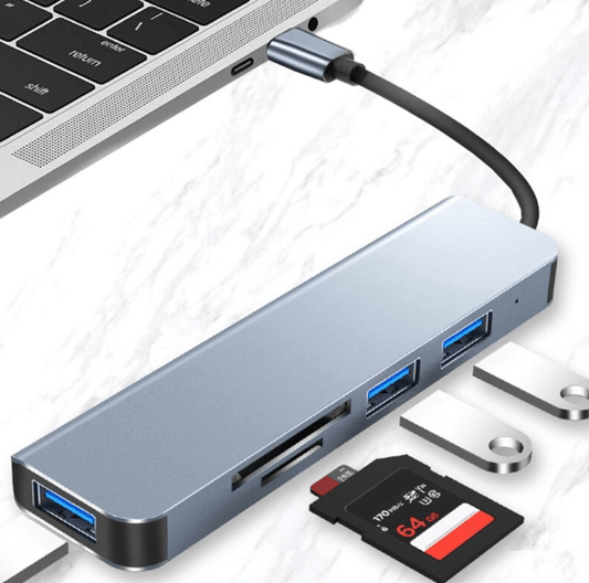 Unbranded 5 in 1 USB-C HUB Type-C USB Multi 3.0 2.0 Micro SD TF OTG Port Charge Macbook
