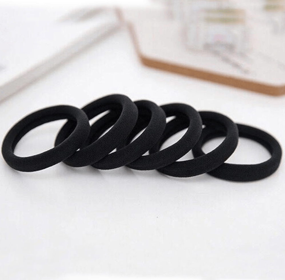 Unbranded 50x Women Girls Hair Band Ties Rope Ring Elastic Hairband Ponytail Holder Black