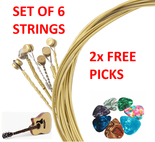 Unbranded 6 Strings Light Steel Project Music Guitar Acoustic With 2 FREE Picks Universal