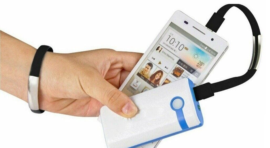 Unbranded 8Pin Micro USB To USB Cable Bracelet Power Bank Data Sync Cord Wristband Charge