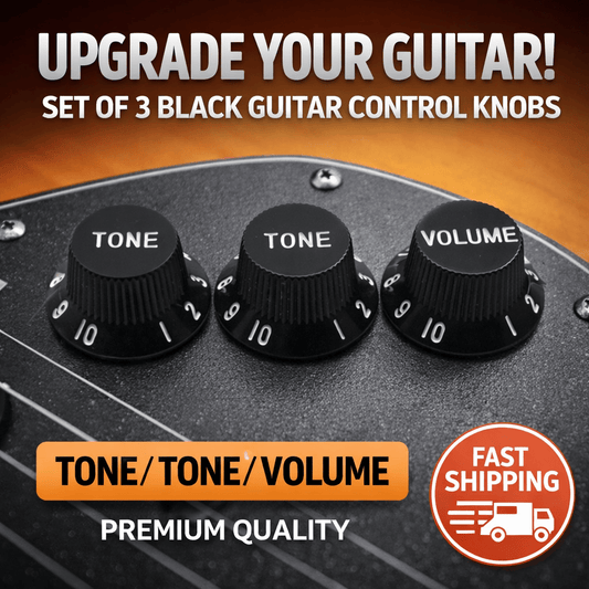 Unbranded Audio & Video > Musical Instrument & Accessories > Guitars Guitars Strat Knob 1-Volume 2-Tone Control Knobs For Fender Stratocaster Black
