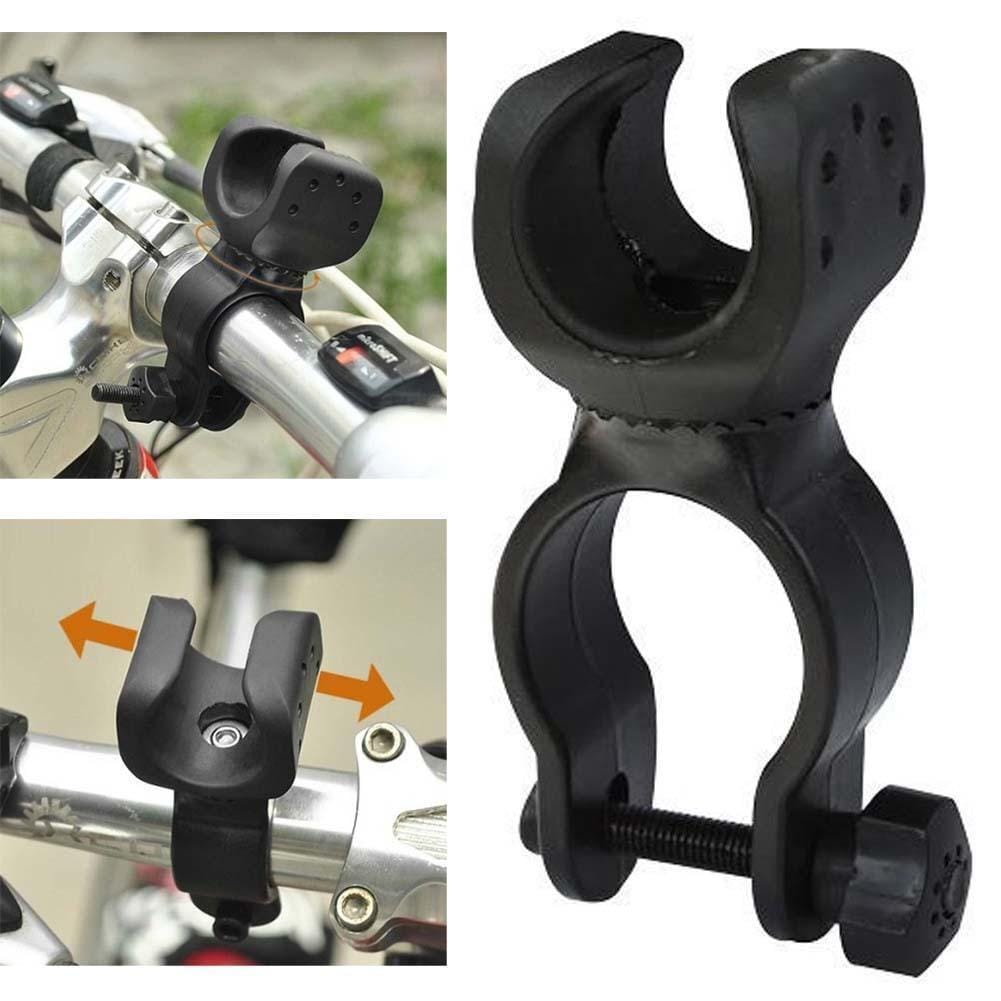Unbranded Bike Bicycle Flashlight Mount Holder Clip Rotate 360 degree Head LED Light Torch