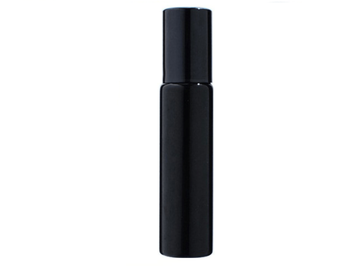 Unbranded Black 10ML 10ML Metal Roller Refillable Bottle Essential Oils Roll-on Perfume Bottles