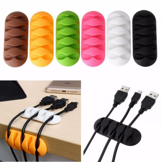 Unbranded Cable Reel Wire Organizer Desktop Clips Cord Management Headphone Wire Holder