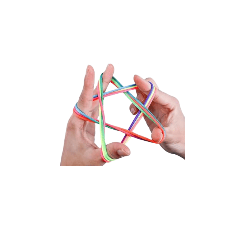 Unbranded Colourful Stringy Fun Finger Game Twist Thread String Party Bags Children