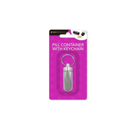 Unbranded Containers Pill Container with Keychain Keyring Cases Organiser Storage Portable