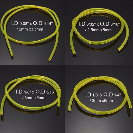 Unbranded Fuel Gas Line Pipe Hose For Trimmer Chainsaw Blower ID 2mm/2.5mm/3mm Lawnmowers