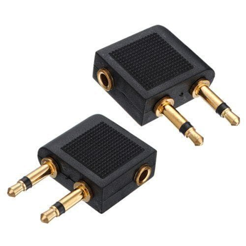 Unbranded/Generic 3.5 mm x 3,5 mm Aircraft Airline Travel Headphone Jack audio Adapter