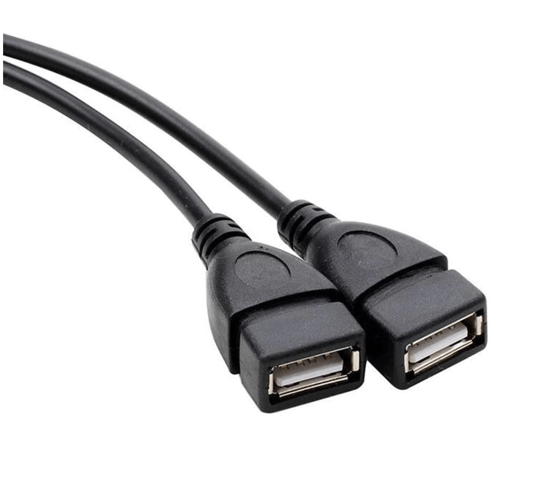 Unbranded/Generic USB 2.0 Male to Dual USB Female Hub Power Adapter Y Splitter Cable Cord Lead AU