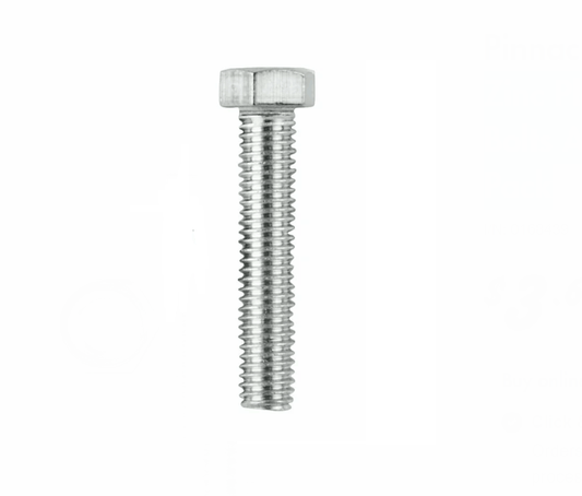 Unbranded M6 x 50mm Zinc Plated Hex Head Bolts And Nuts Screw 4 Pack