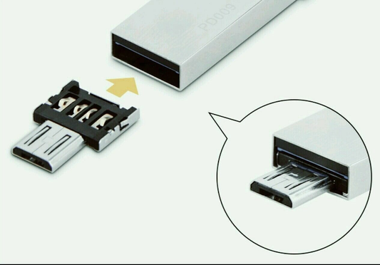 Unbranded Micro USB Male to USB Female OTG Adapter U disk For Android Tab Phone