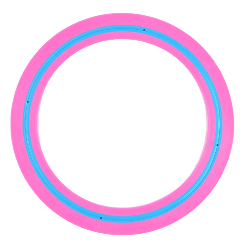 Unbranded Pink Flying Ring Frisbee Disc Aerobie Outdoor Beach 25cm Sports Fun Kids Game Toy