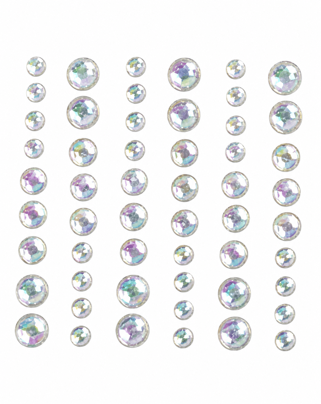Unbranded Silver 70pcs Pearl Iridescent Self-Adhesive Gems Scrapbooking DIY Arts Crafts Assorted