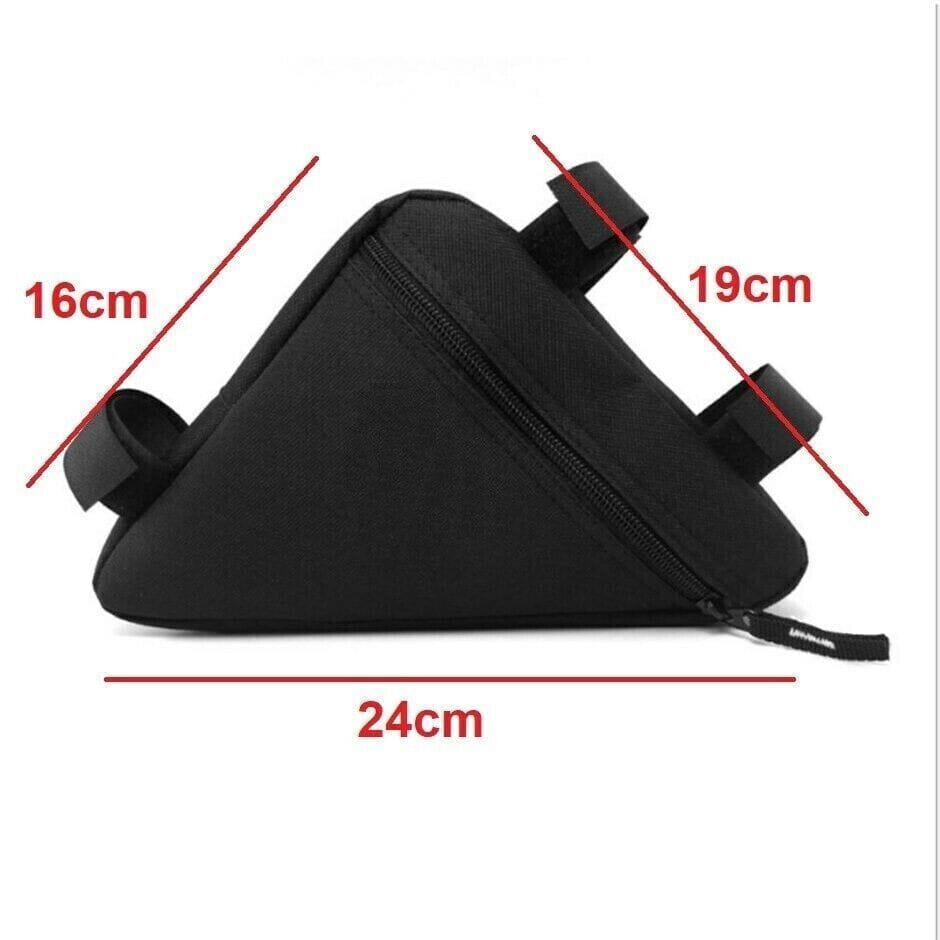 Unbranded Sporting Accessories Bike Cycling Triangle Bag Front Frame Bicycle Black Pouch