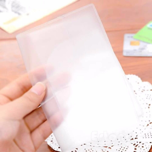 Unbranded Transparent Clear Passport Cover Holder Case Organizer Travel Protector ID Card
