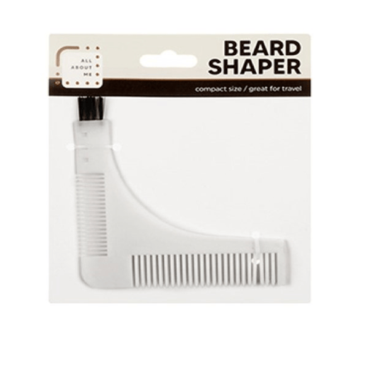 Unbranded White Beard Styling Shaping Template Comb Barber Tool Brush Trimming Shaper Stencil