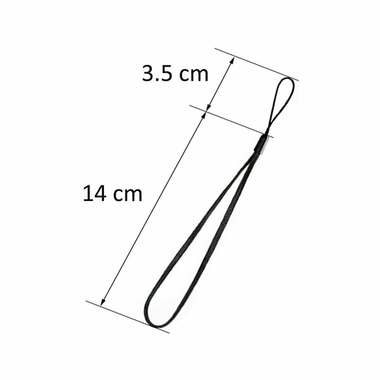 Unbranded Wrist Strap Hand Lanyard for USB Flash Drives Phone Camera Keys Cards Black