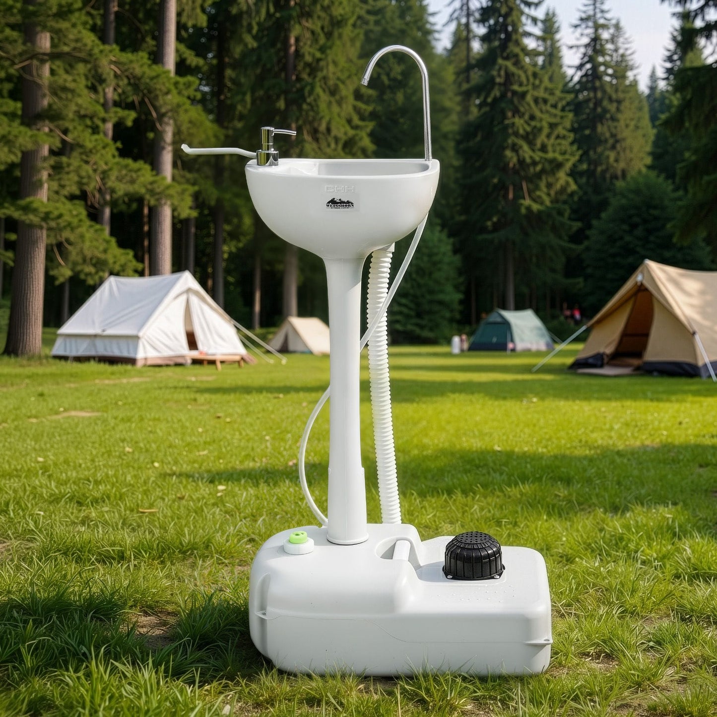Weisshorn Home & Garden > DIY > Kitchen & Bathroom DIY Weisshorn Camping Basin Portable Hand Wash Sink Stand 19L Capacity