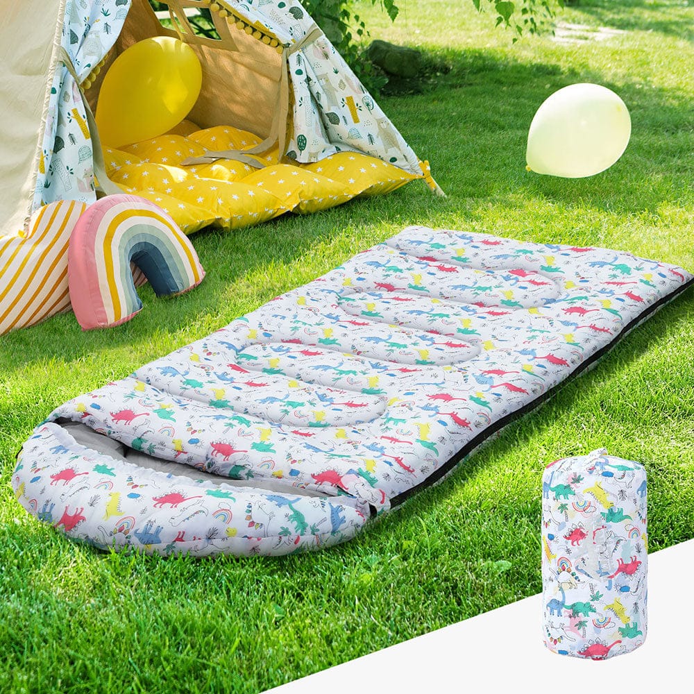 Weisshorn Outdoor Recreation > Camping > Sleeping Bags Weisshorn Sleeping Bag Kids Single Bags 180cm Thermal Camping Hiking White