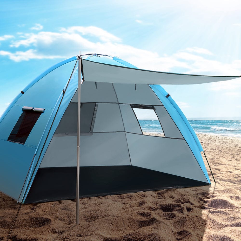 Weisshorn Outdoor Recreation > Camping > Tents Weisshorn Camping Tent Beach Portable Hiking Sun Shade Shelter Fishing 4 Person