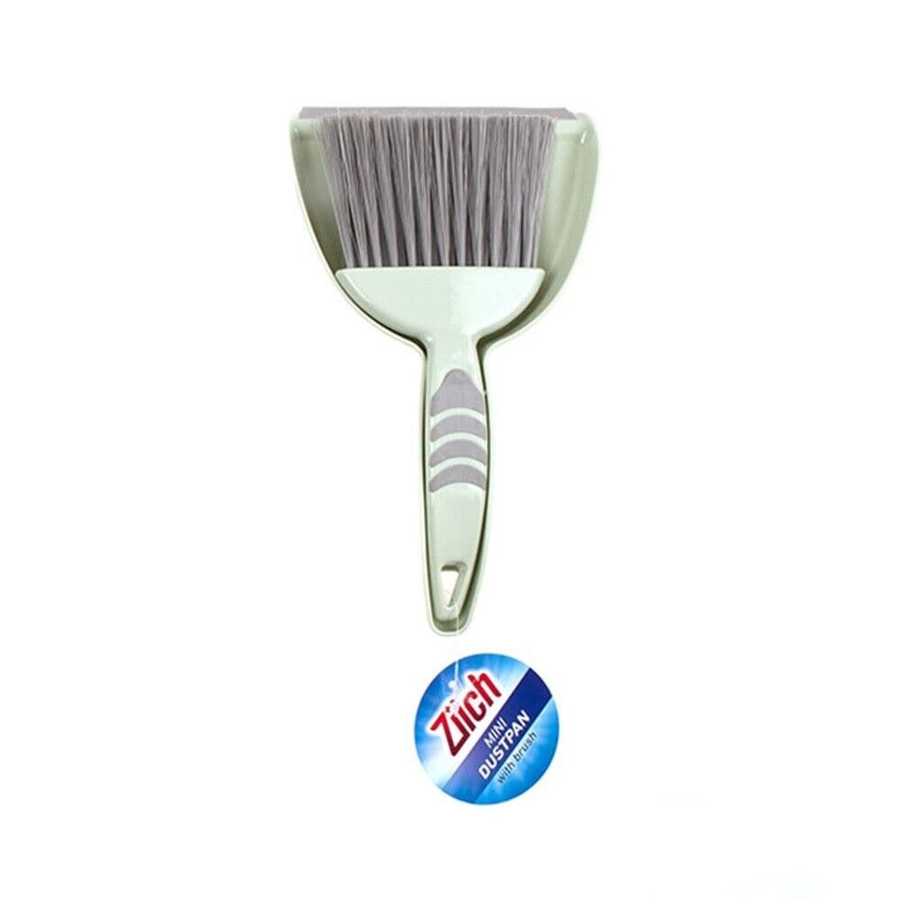 Zilch Cleaning brushes Green Mini Dustpan and Hand Brush Set Indoor Outdoor Dust Pan Set Cleaning Broom Tool