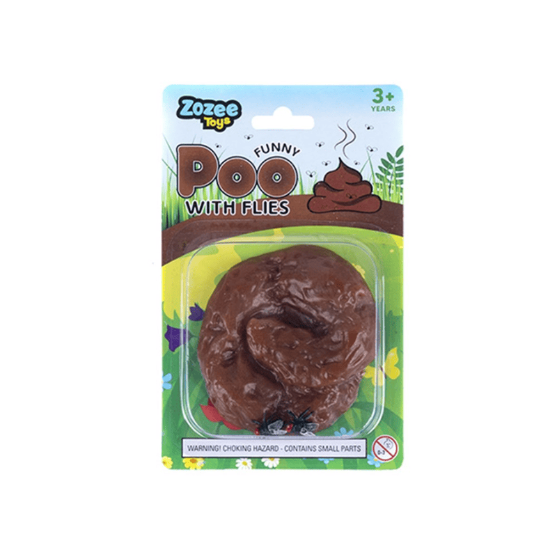 Zozee Toys Toy 1x Fake Hilarious Funny Poo with Flies Joke Prank Fun Party Toy Trick Poop