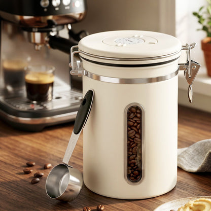 5-Star Chef Appliances > Kitchen Appliances > Coffee Machines & Accessories 5-Star Chef 1.8L Stainless Steel Coffee Bean Storage Container Coffee Canister