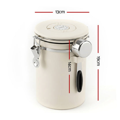 5-Star Chef Appliances > Kitchen Appliances > Coffee Machines & Accessories 5-Star Chef 1.8L Stainless Steel Coffee Bean Storage Container Coffee Canister